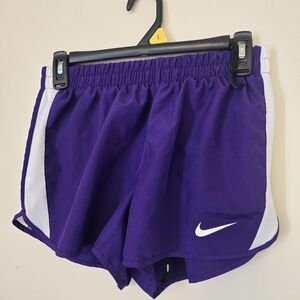 Nike Women's Athletic Shorts in Purple and White‎